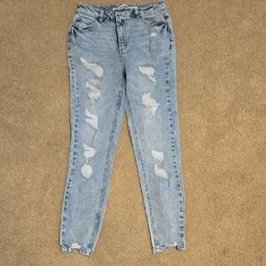 Distressed Light Blue Women's Jeans